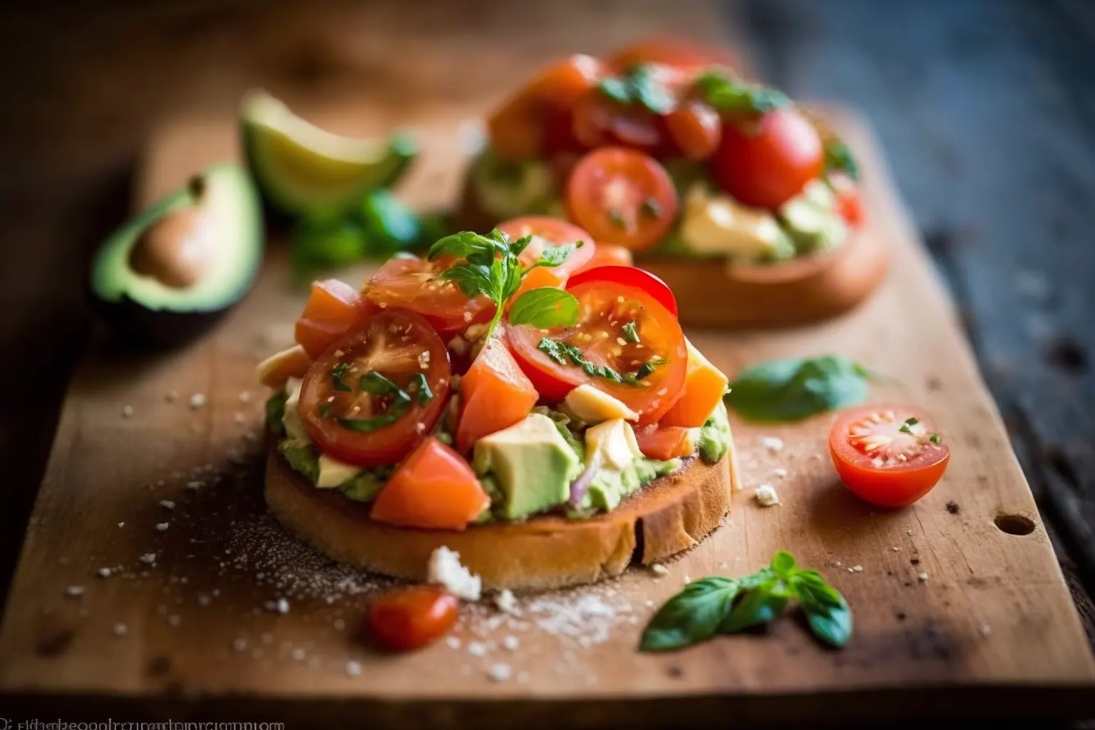 Avocado-Tomaten-Bruschetta