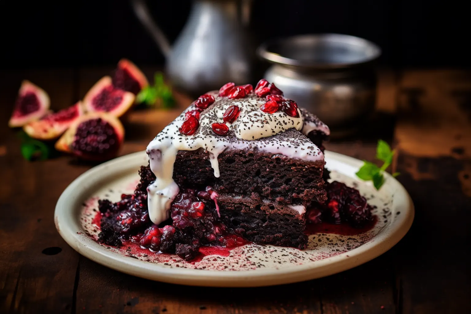 Superschlerkiger Schokokuchen mit roter Bete