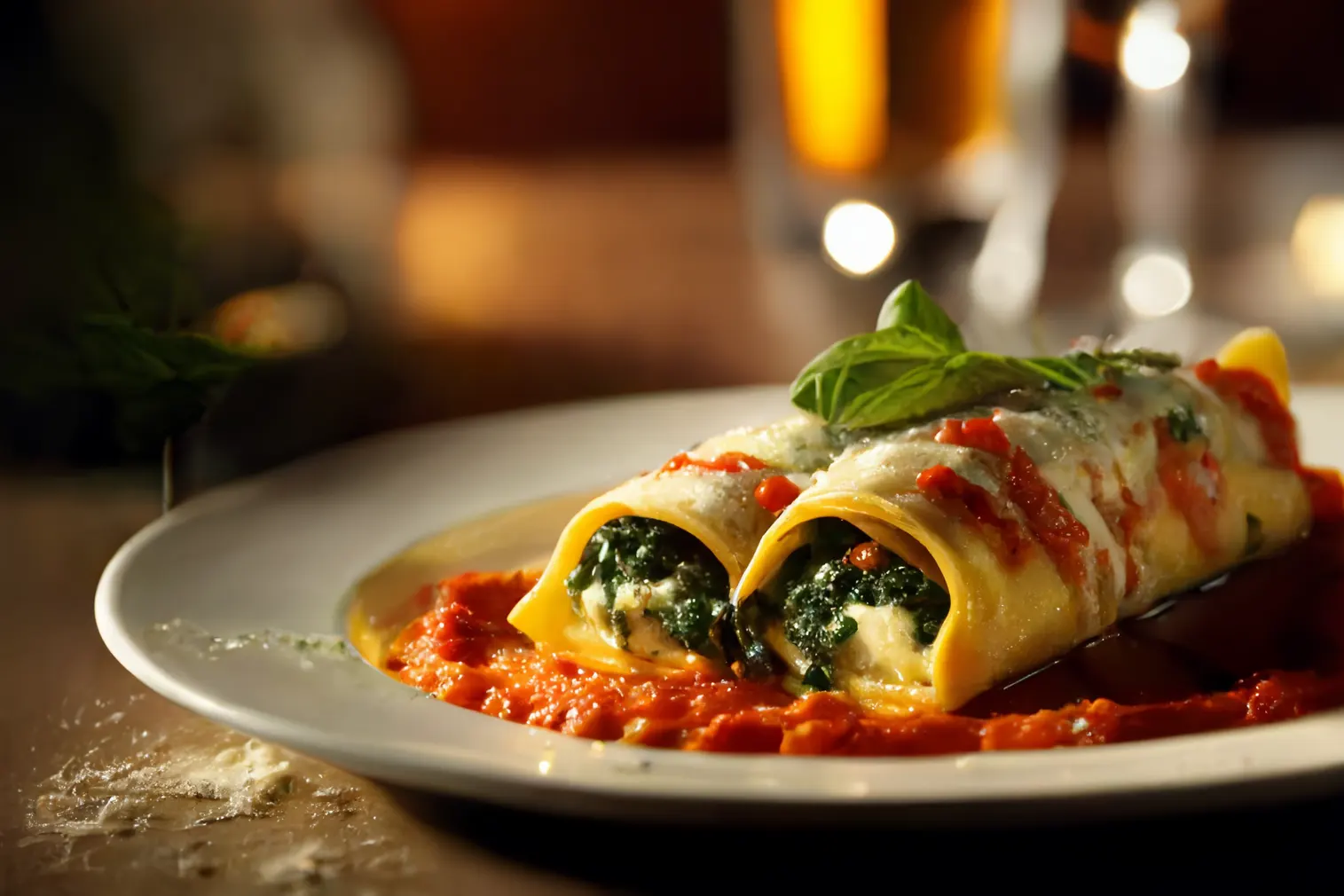 Spinat-Ricotta Cannelloni