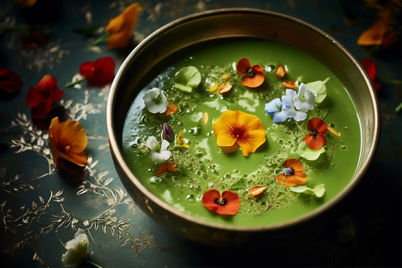 Grüner Garten-Gazpacho