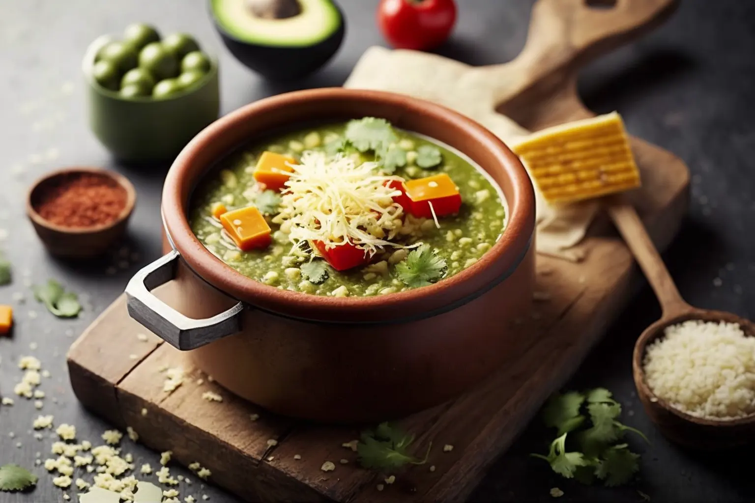 Überbackene Guacamole-Suppe