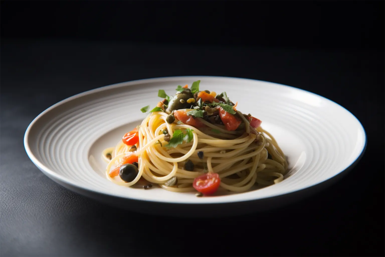 Spaghetti mit Kapern-Anchovi-Butter