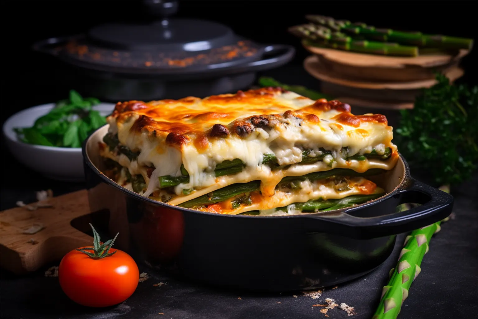 Kräuter-Spargel-Lasagne