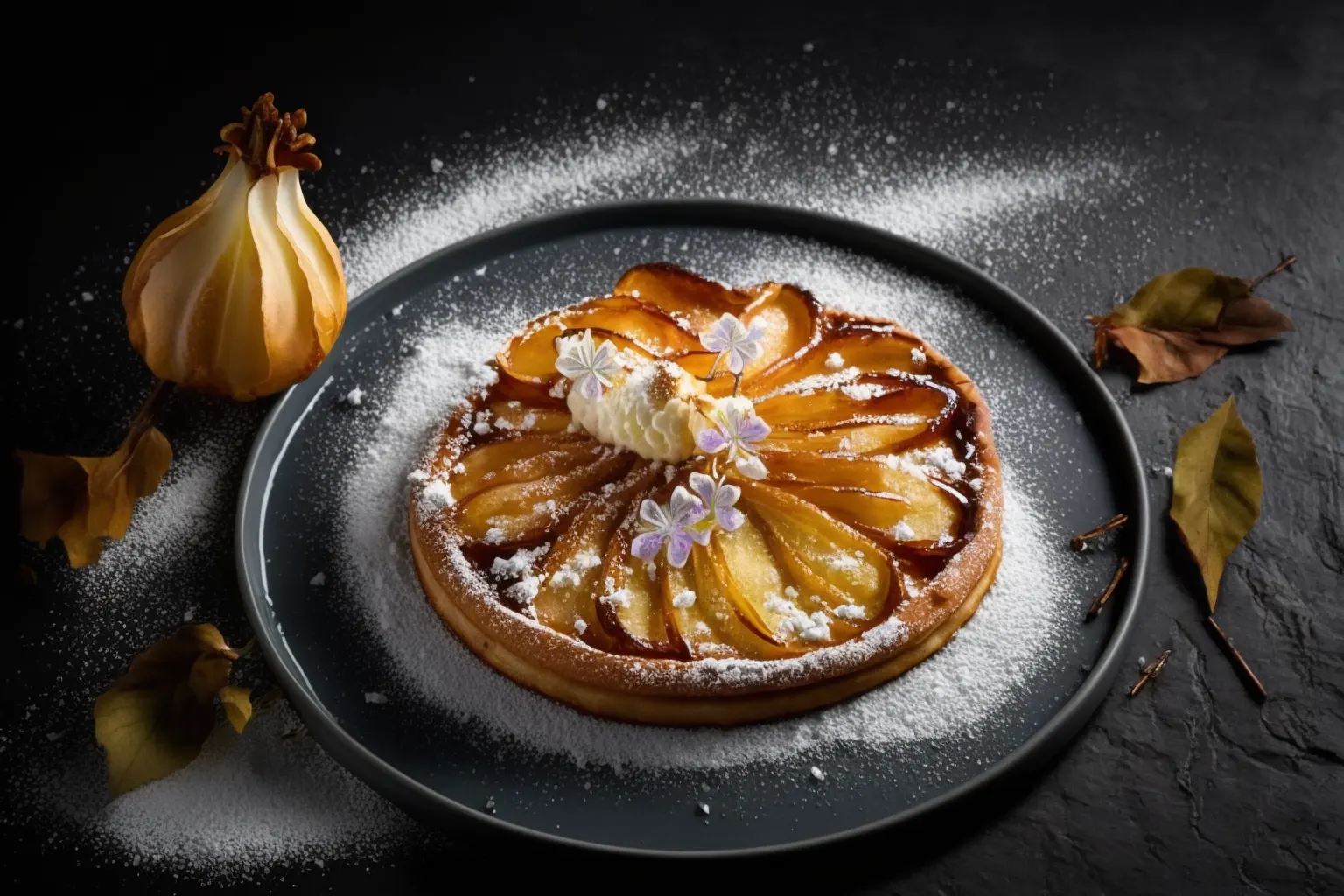 Tarte Tatin with Chicory and Pears