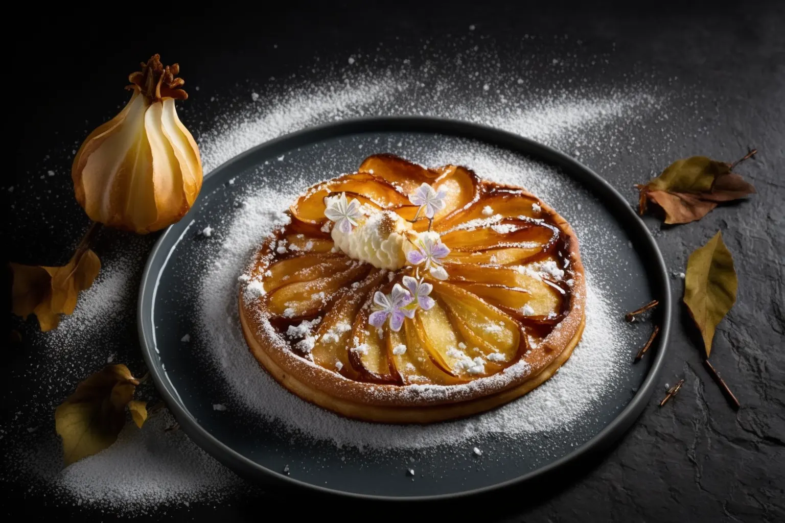 Tarte Tatin mit Chicoree und Birnen